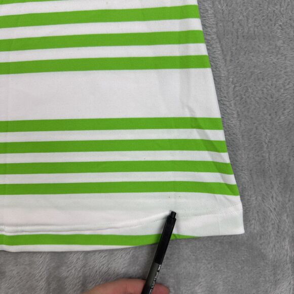 Lululemon Women’s Tank Top Size 4 Cool Racerback Exhale Ocean Stripe Green White - Picture 8 of 8